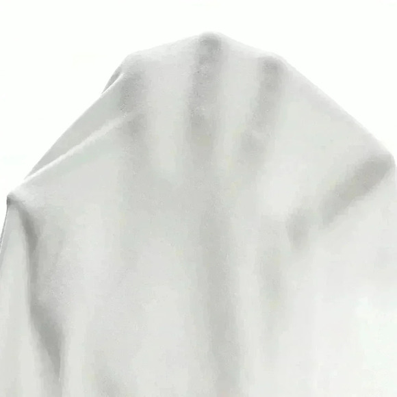 White Elegant Women's Maternity Off Shoulder Foldover Front Floor Length Dress - Picture 6 of 6